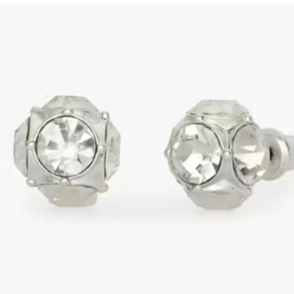NWT- New Kate spade Lady marmalade Silver Color studs - Picture 3 of 7